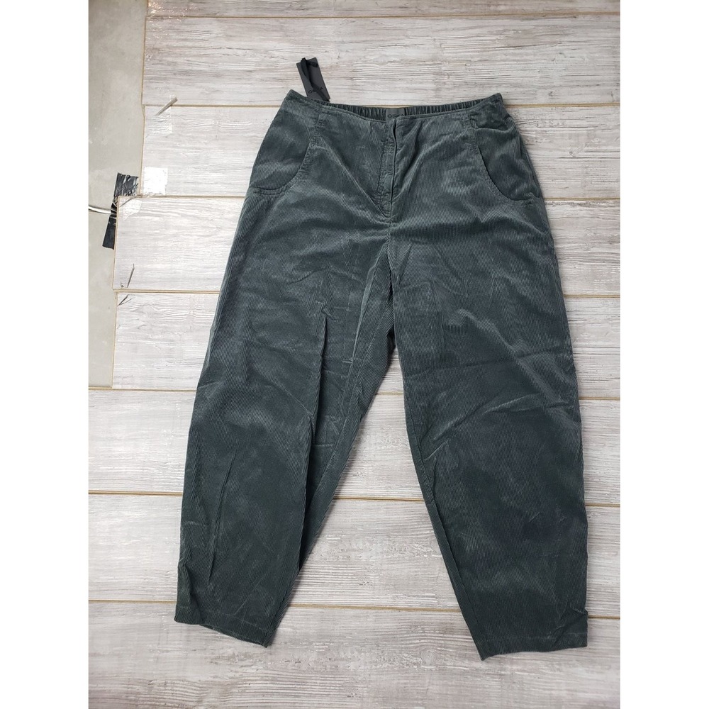 Oska Hose Cajsa 912 Womens Grey Corduroy Tapered Balloon Pants 5 Lagenlook NEW